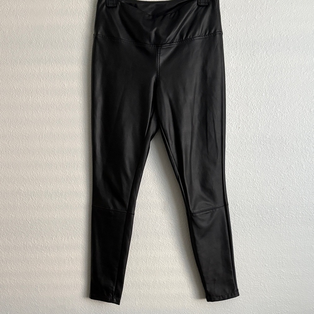 Black Faux Leather Leggings